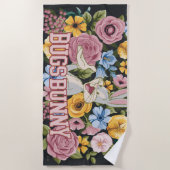 Serviette De Plage Broderie florale de BUGS BUNNY™ (Devant)