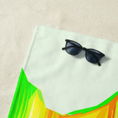 Serviette De Plage Brosse arc-en-ciel (En situation)