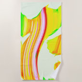 Serviette De Plage Brosse arc-en-ciel (Devant)
