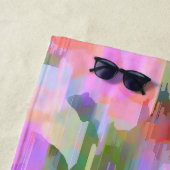 Serviette De Plage Brouillard rose (En situation)