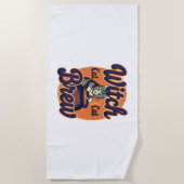 Serviette De Plage Brow Chat Sorcière (Devant)