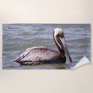 Serviette de plage Brown Pelican