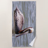 Serviette de plage Brown Pelican (Devant)