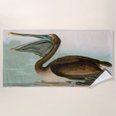 Serviette De Plage Brown Pelican Birds of America Audubon (Devant)
