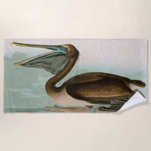 Serviette De Plage Brown Pelican Birds of America Audubon