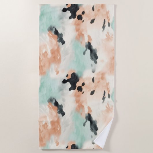 Serviette De Plage Broyage de la crème à la menthe Ouest (Devant)