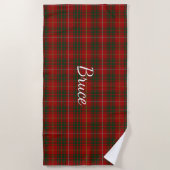 Serviette De Plage Bruce Clan Tartan Plaid Beach Towne (Devant)