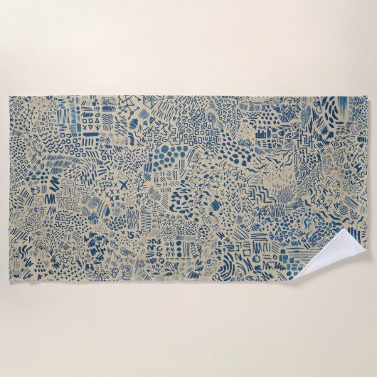 Serviette De Plage Bruit mental V01 (Devant)