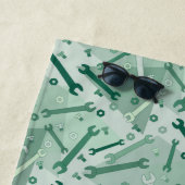 Serviette De Plage Brûlures, noix et boulons (En situation)