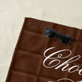 Serviette de plage brune drôle d'intoxiqué de (En situation)