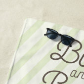 Serviette De Plage Buble Tea Boba Grandes Vertes (En situation)