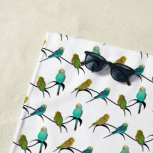 Serviette de plage Budgie Frenzy (choisir la coule
