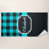 Serviette De Plage Buffalo Plaid Motif (Devant)
