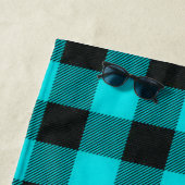 Serviette De Plage Buffalo Plaid Motif (En situation)