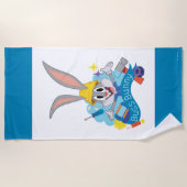 Serviette De Plage BUGS BUNNY BUILDERS™| BUGS BUNNY™ Character Art (Devant)