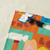 Serviette De Plage BUGS BUNNY BUILDERS™| Character Grid Pattern (En situation)