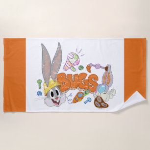 Serviette De Plage BUGS BUNNY BUILDERS™ Croquis de BUGS BUNNY™