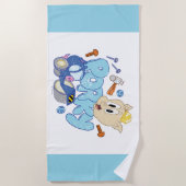 Serviette De Plage BUGS BUNNY BUILDERS™| Dessin de Porky (Devant)
