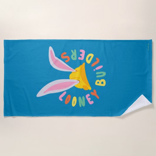 Serviette De Plage BUGS BUNNY BUILDERS™| Hard Hat Circle Logo (Devant)