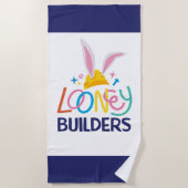Serviette De Plage BUGS BUNNY BUILDERS™| Hard Hat Stacked Logo (Devant)
