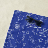 Serviette De Plage BUGS BUNNY BUILDERS™| Sketch Blueprint Pattern (En situation)
