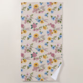 Serviette De Plage BUGS BUNNY™ Floral Embroidery Pattern (Devant)