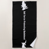 Serviette De Plage Bull terrier (Devant)