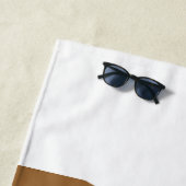 Serviette de plage Bulldog (En situation)