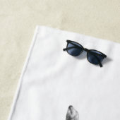 Serviette De Plage Bulldog By The Water (En situation)