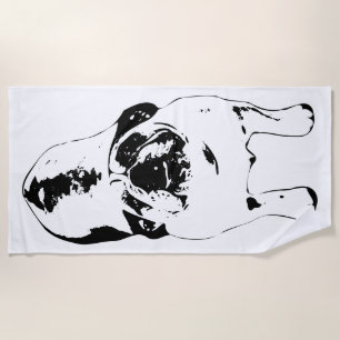Serviette De Plage Bulldog (Chien d'affaires) : cherchez vers le haut