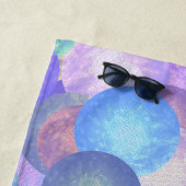 Serviette De Plage Bulles dans les couleurs pastel arc-en-ciel - opti (En situation)