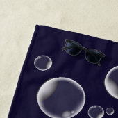 Serviette De Plage Bulles de mer et de plage (En situation)