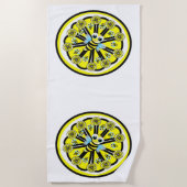 Serviette de plage Bumblebee Lemon été (Devant)
