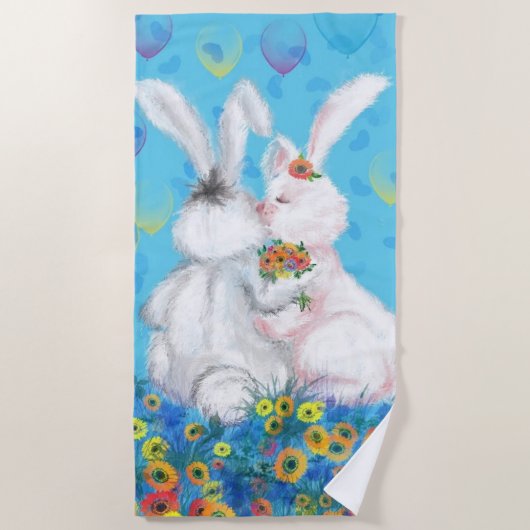 Serviette de plage Bunny - Hug (Devant)