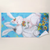 Serviette de plage Bunny - Hug (Devant)