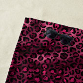 Serviette De Plage Burgundy et Gold Leopard Series Design 9 (En situation)