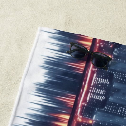 Serviette De Plage Business girl Mode africaine belle soirée ville (En situation)