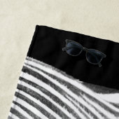 Serviette De Plage BW Zebra (En situation)