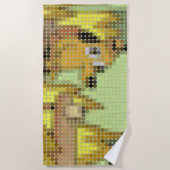 Serviette De Plage "Ça va" Mème Pixeldot (Devant)