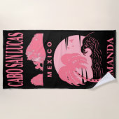 Serviette De Plage Cabo San Lucas Bachelorette Party Vacances sur mes (Devant)