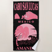 Serviette De Plage Cabo San Lucas Bachelorette Party Vacances sur mes (Devant)