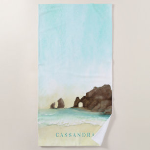 Serviette De Plage Cabo San Lucas   El Arco   Towe plage personnalisé