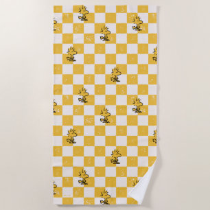 Serviette De Plage cacahuètes   Drapeau À damiers bois