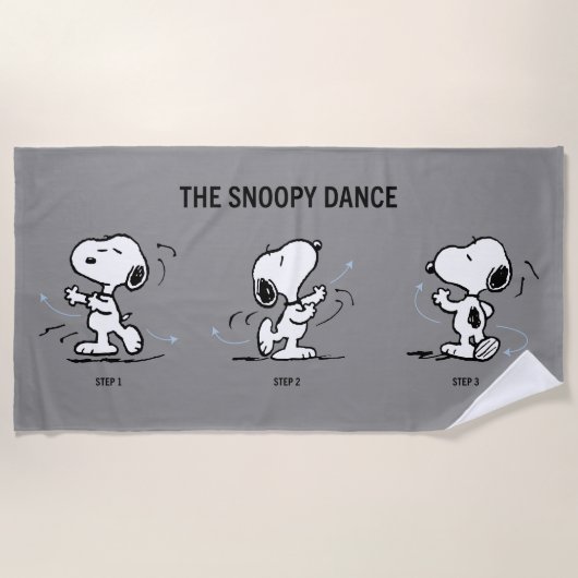 Serviette De Plage cacahuètes | La Danse Snoopy (Devant)