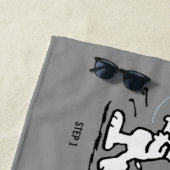 Serviette De Plage cacahuètes | La Danse Snoopy (En situation)
