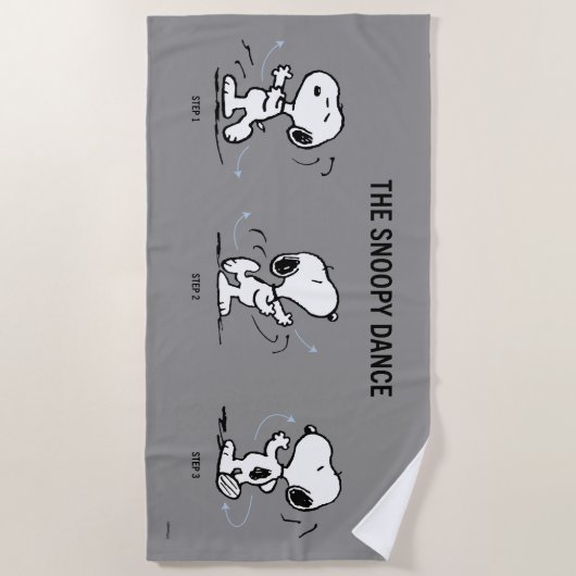 Serviette De Plage cacahuètes | La Danse Snoopy (Devant)