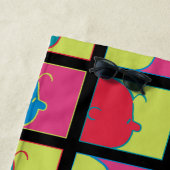 Serviette De Plage cacahuètes | Pop Art Charlie Brown (En situation)