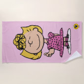 Serviette De Plage cacahuètes | Sally Super Smile (Devant)