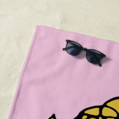 Serviette De Plage cacahuètes | Sally Super Smile (En situation)