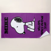 Serviette De Plage cacahuètes | Séjour Snoopy Famille Vacances (Devant)